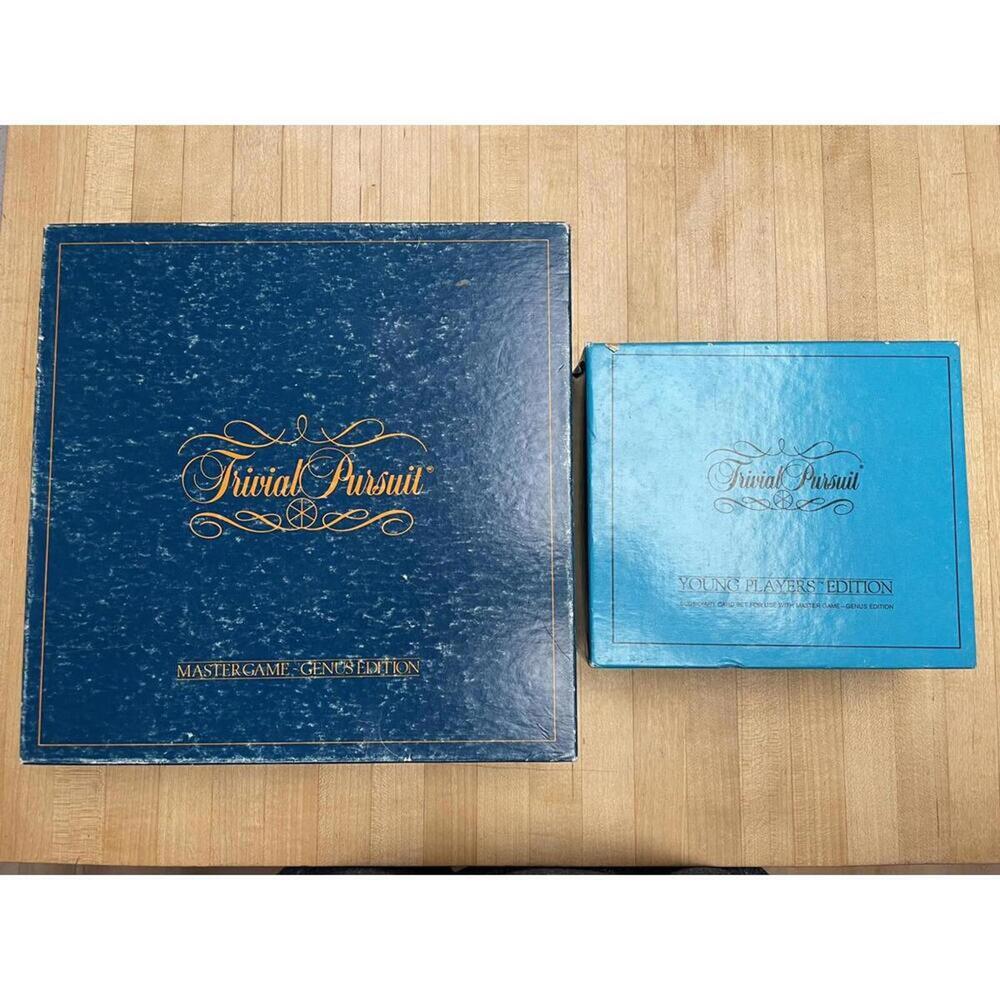 Trivial Pursuit Master Genus Edition 1981 & Young Players Subsidiary Deck 1985